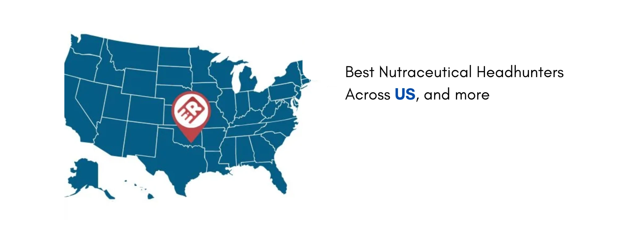 Map of the United States with an Elite Recruit location pin